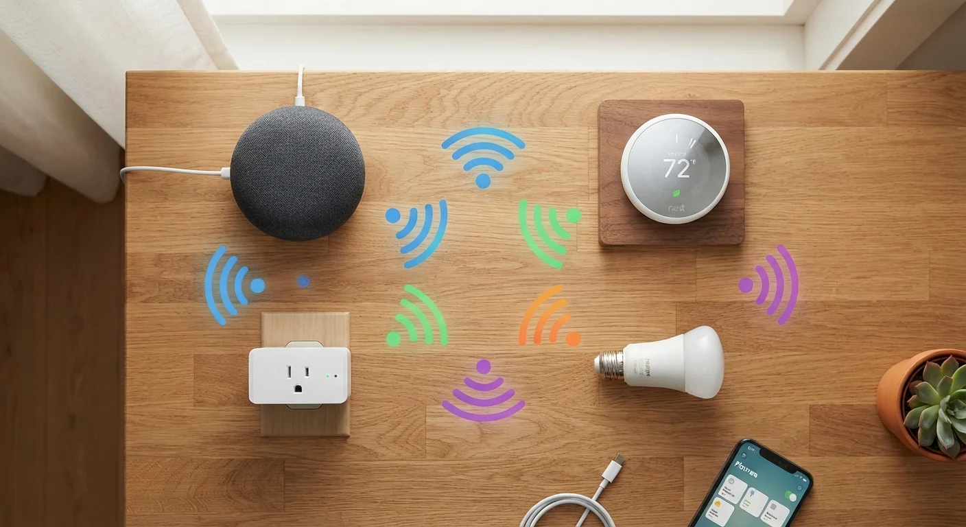 Bluetooth vs. Wi-Fi vs. Zigbee: How Smart Home Devices Actually Talk to Each Other