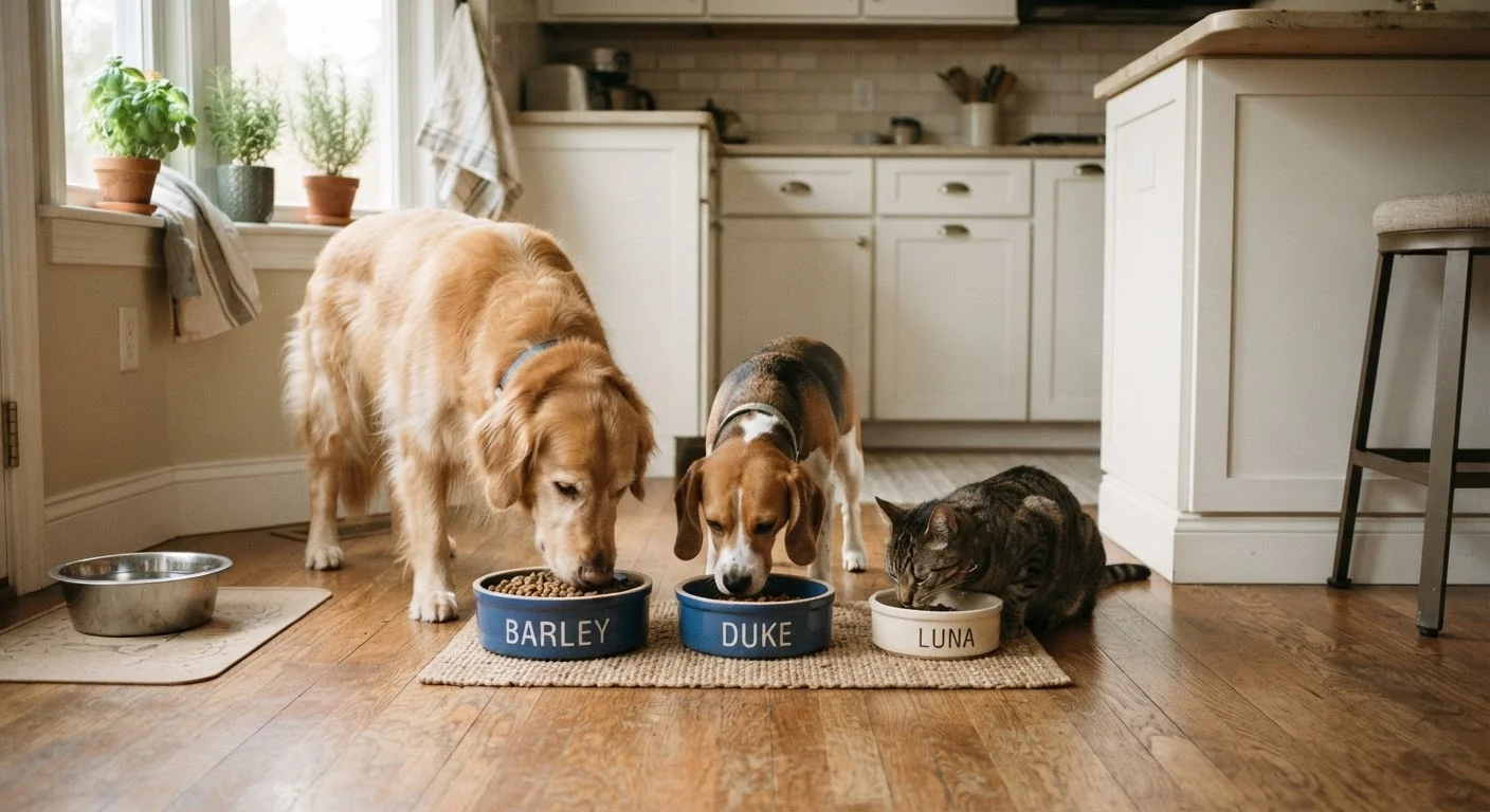 Building a Feeding Routine for a Multi-Pet Household