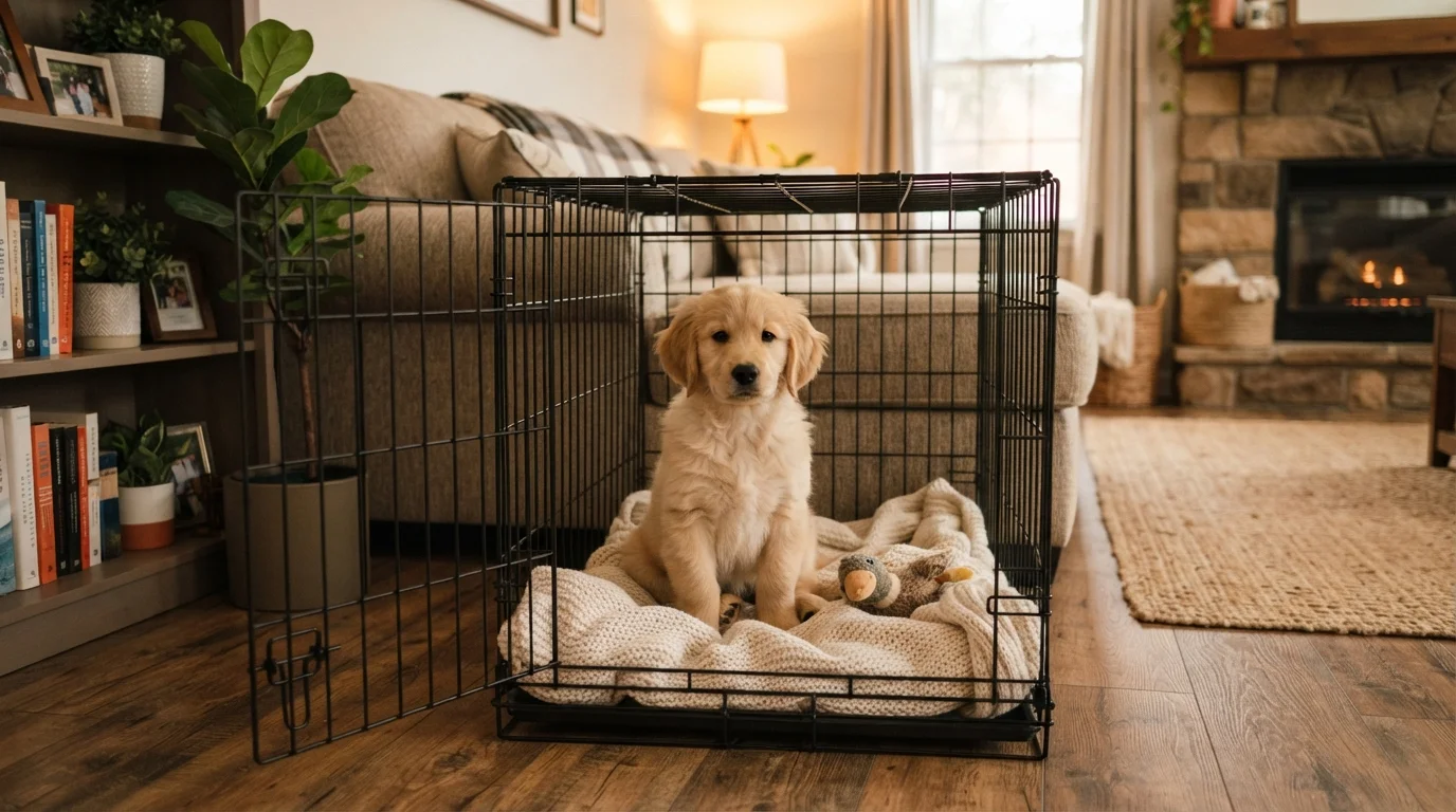 Crate Training a Puppy Without the Tears