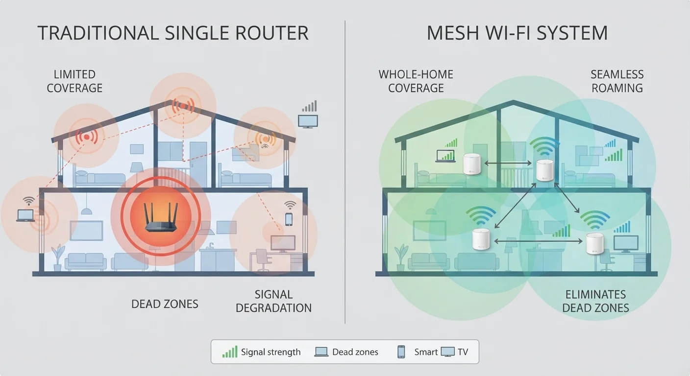 Mesh Wi-Fi vs. Traditional Routers: Which Setup Fits Your Home
